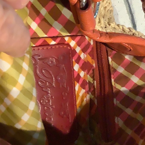 Vintage Brighton Raffia Peace Heart Shoulder Bag - Picture 3 of 7